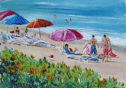 [daily_painting_352_umbrellas_at_the_beach_florida_art_atlantic_ocean_oil_painting.jpg]
