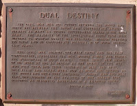 Dual Destiny Monument Plaque, Double Springs, Alabama
