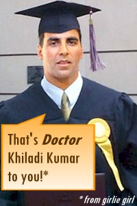 Akshay Kumar PHD Doctor