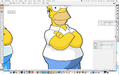Drawing Homer Simpson In Illustrator