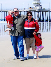 Grammie, Papa and Girls At Huntington Beach