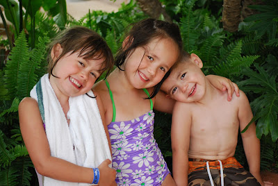 The kids at Wilderness Resort