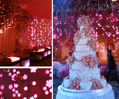 Cherry Blossom Wedding Centerpieces on Falling Cherry Blossom Theme