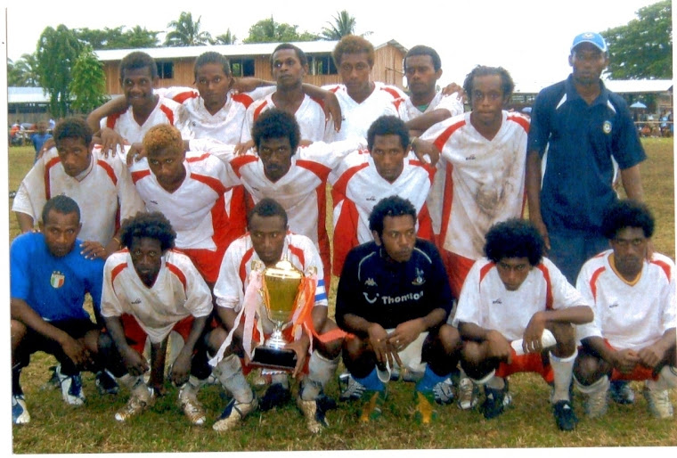 The Full Wairokai Team that won the 2007 West Are'Are Peace Cup Tournament at Kiu Village