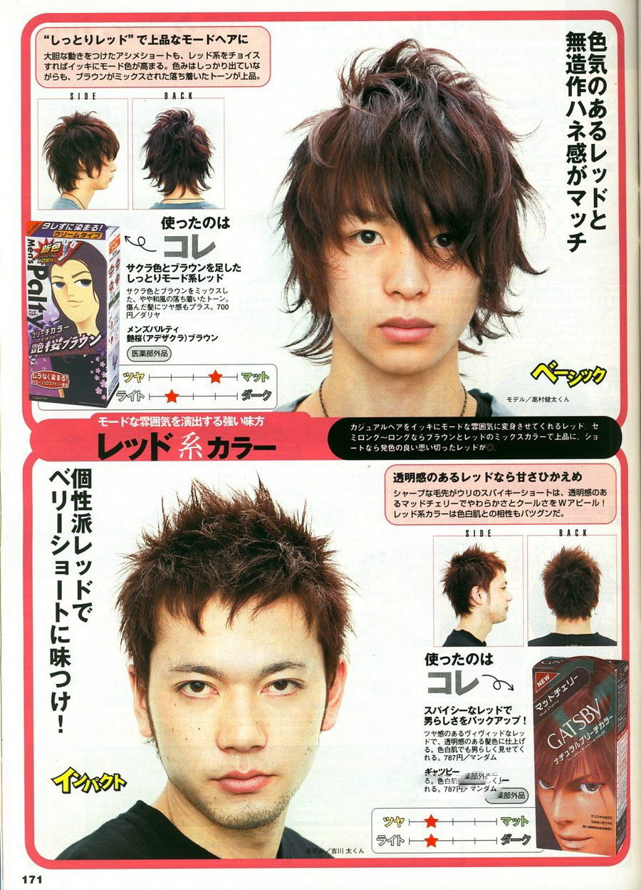 Japanese Hair Color Products and Hair Styles