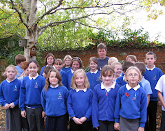 Children from Class 4 & Sally at Meare School