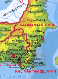 Peta Kalimantan Selatan
