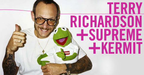 Terry Richardson + Supreme + Kermit