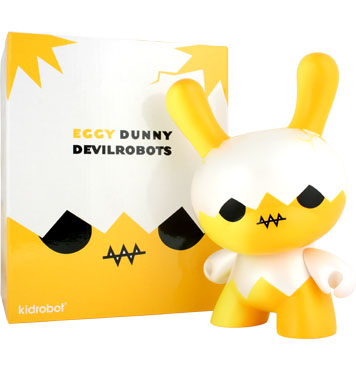 Kidrobot - 8 Inch Eggy Dunny and Package by Devilrobots