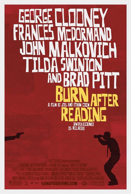 Burn After Reading Theatrical Movie Poster