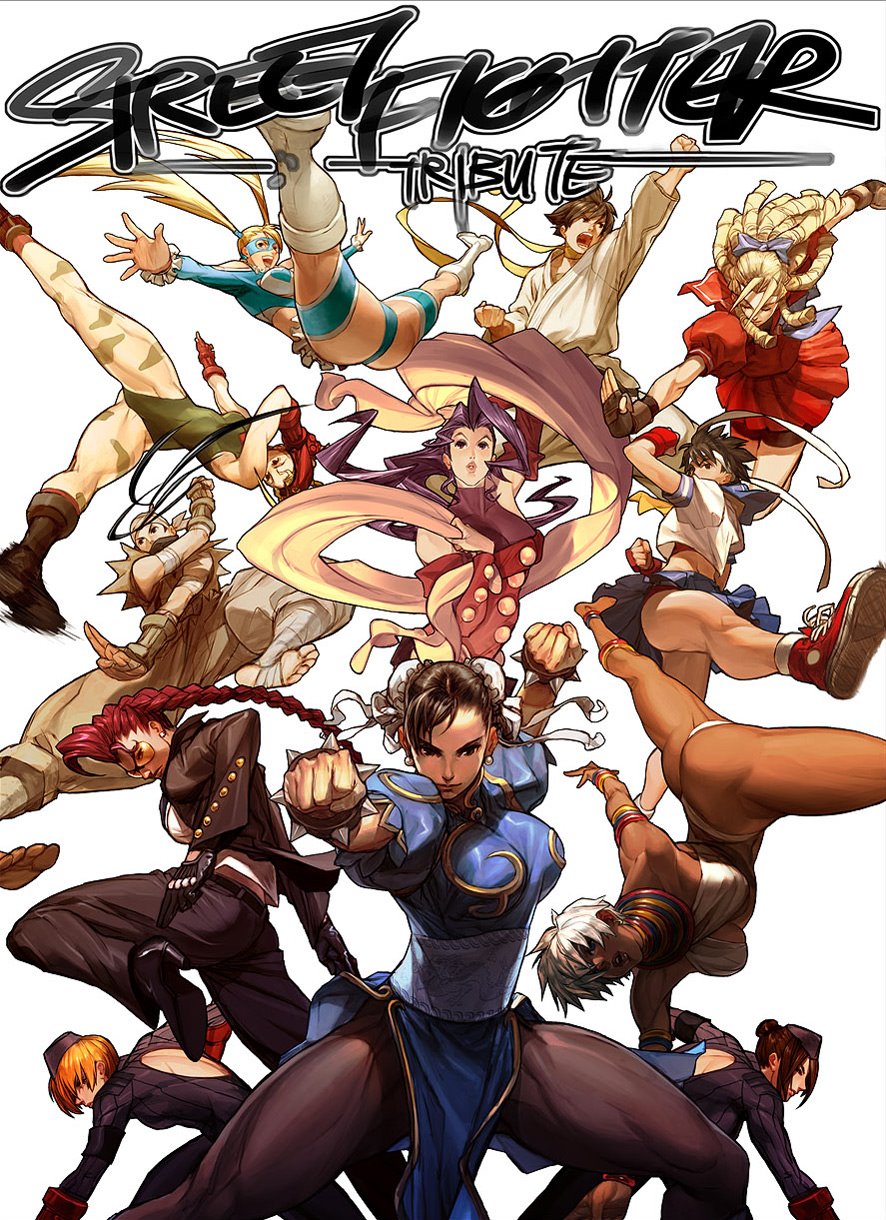 Street Fighter Tribute Book Cover by UDON