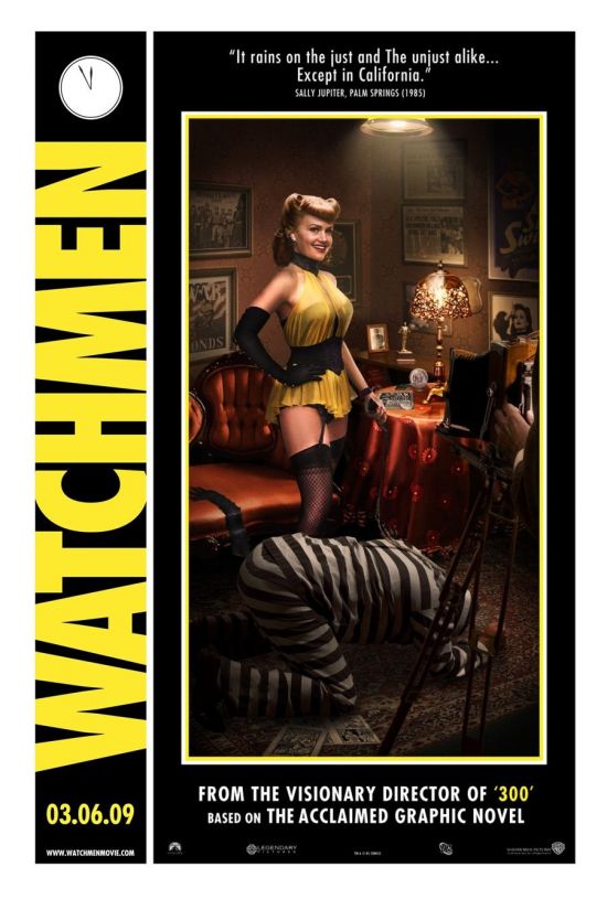 Watchmen Character Movie Posters - Carla Gugino as Sally Jupiter / Silk Spectre I