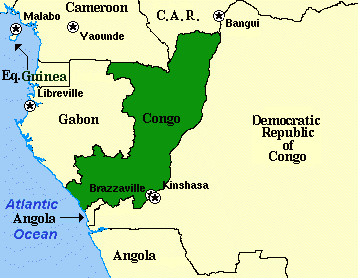 map of congo