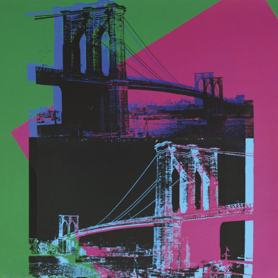 [WWW1334~Brooklyn-Bridge-c-1983-Green-Blue-Pink-Posters.jpg]