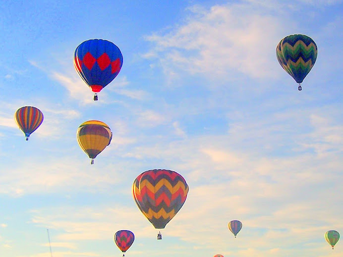 Hot air balloons at Chatfield Resevoir