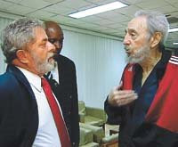 Fidel con Lula