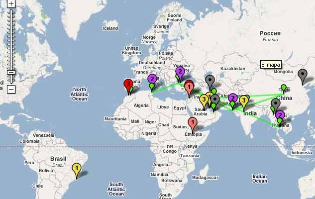 El primer mapa interactivo donde se muestran los países represivos con internet