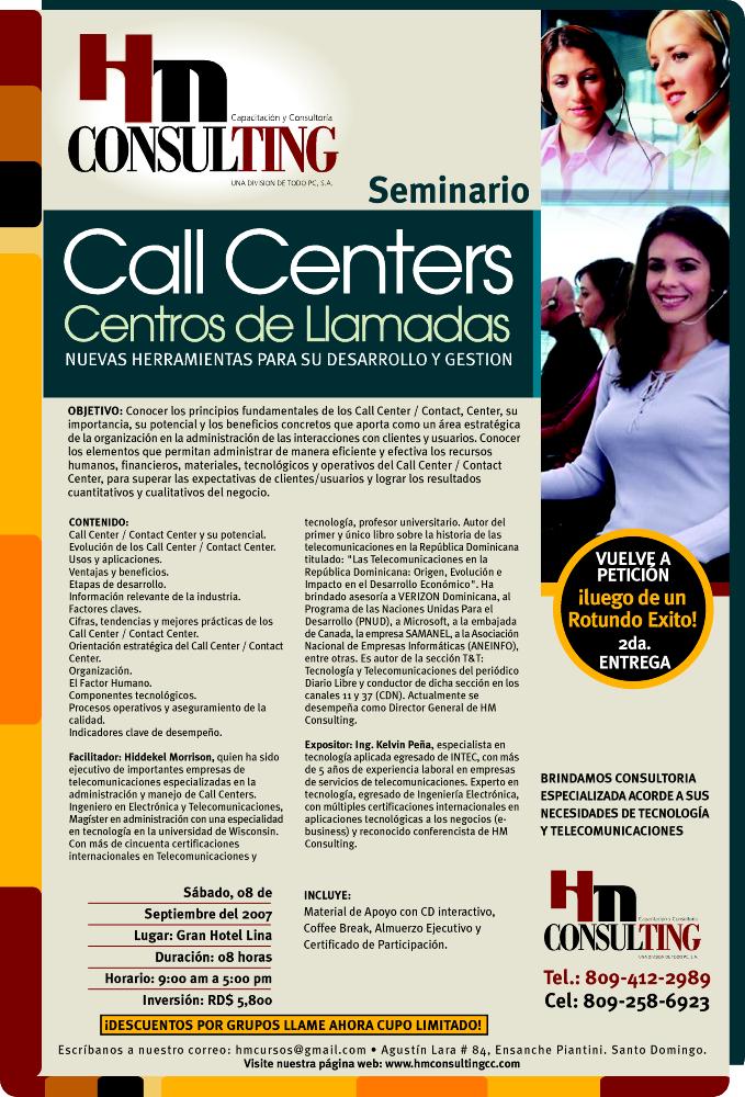 Seminario sobre Call Centers