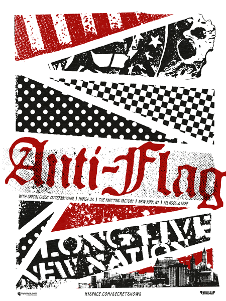 Anti-Flag Play MySpace Secret Show at Knitting Factory on March 26th