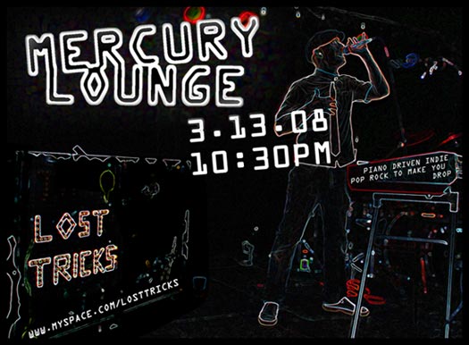 Lost Tricks Headline Mercury Lounge on March 13th