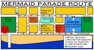 Coney Island Mermaid Parade Route