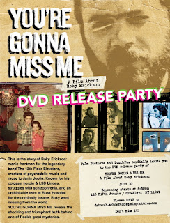 Roky Erickson DVD Release Party @ Southpaw, July 10th