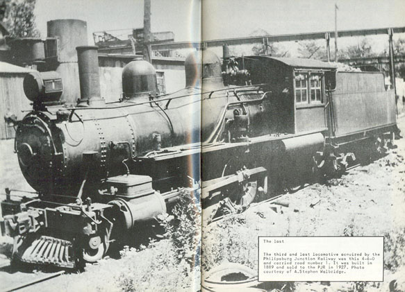 The third and last locomotive acquired by the Philipsburg Junction Railway