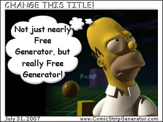 3d Homer Simpson Simpsons Comic Strip Generator