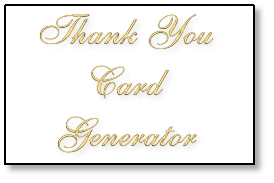 Weddings Thank You Card Generator
