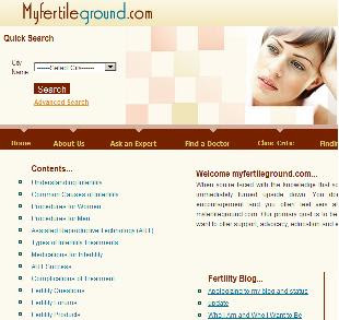 myfertileground.com website shot