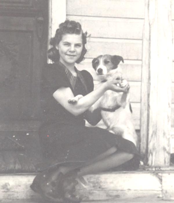 Lois Allred, James Daughter and Dog