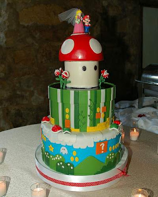 Mario Bros Wedding Cake