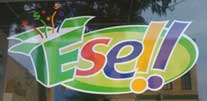 Colorful logo that reads ese!!
