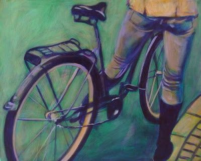 Well-Heeled, painting by Janet Karam