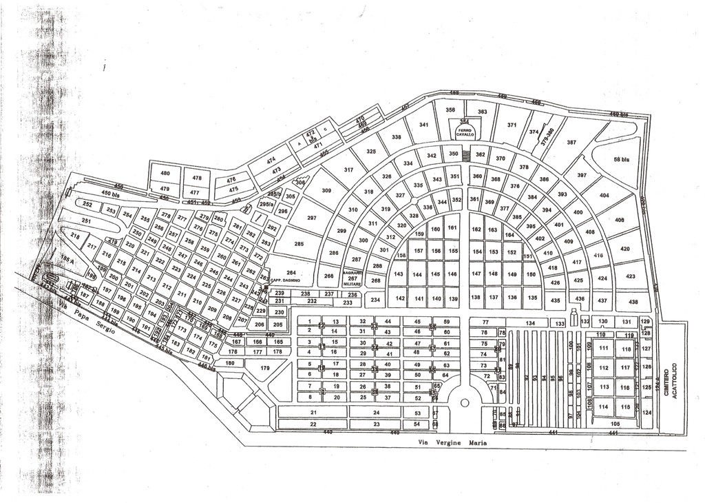 Palermo Rotoli Cemetery Plan