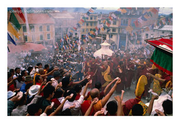 [BN14058_1~Pilgrims-and-Monks-Throwing-Tsampa-Flour-into-Air-Celebrating-Tibetan-New-Year-Kathmandu-Nepal-Posters.jpg]