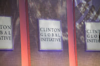 Clinton Global Initiative sign