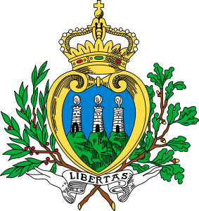 [283px-Coat_of_arms_of_San_Marino.svg.png]