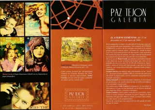 Artista invitada en la Galeria Paz Tejón de Valencia