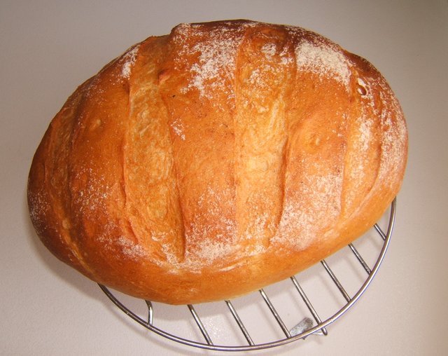 Miche de pain au poolish / Hogaza de pan con poolish