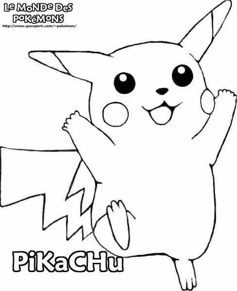 POKEMON COLORING PAGES: pikachu coloring pages