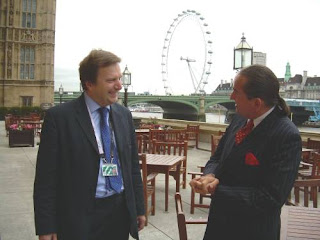 Andrew Pelling MP and Ken Frost on the Terrace of The Palace of Westminster
