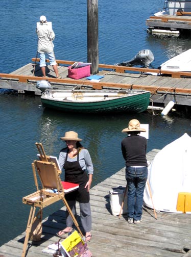 [3+people+painting+on+docks.jpg]
