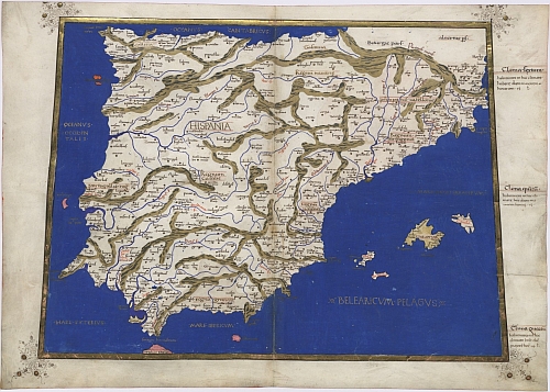 1467 map of Spain and Portugal