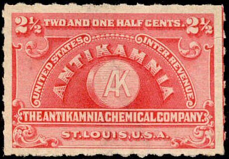 Antikamnia chemical company stamp