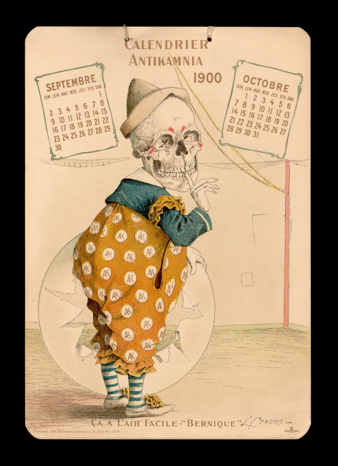 calendar Antikamnia 1900