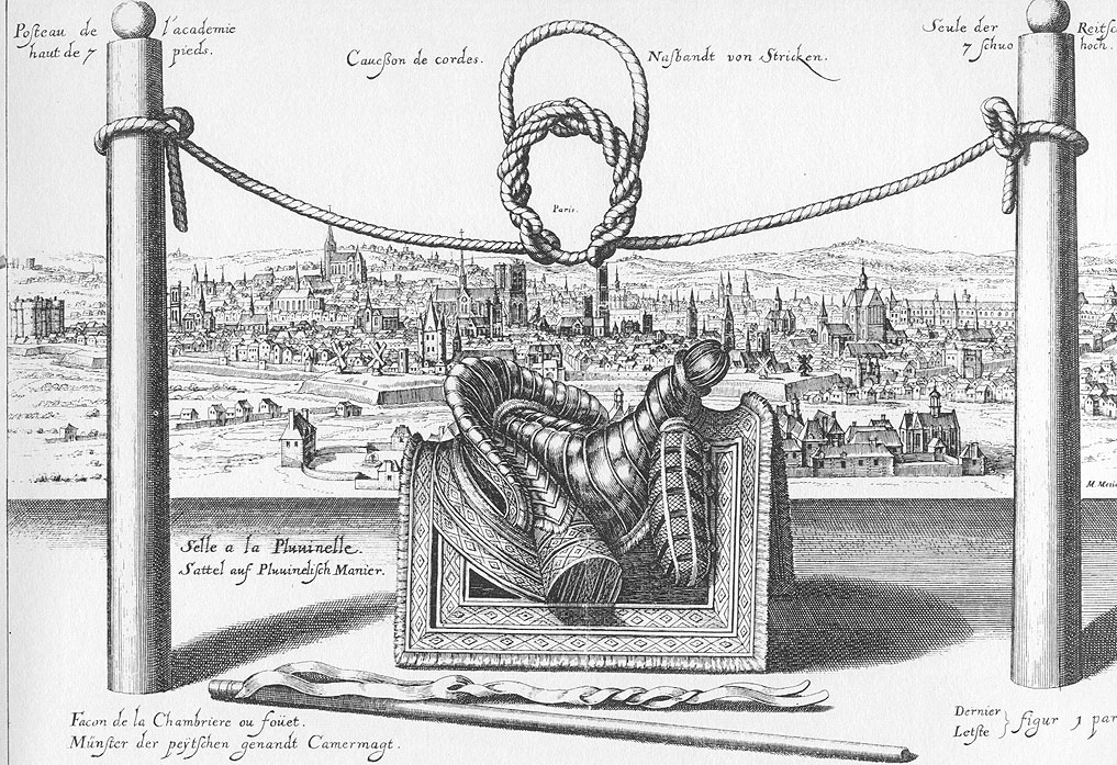 PLUVINEL : Maneige Royal by Crispin de Passe 1623