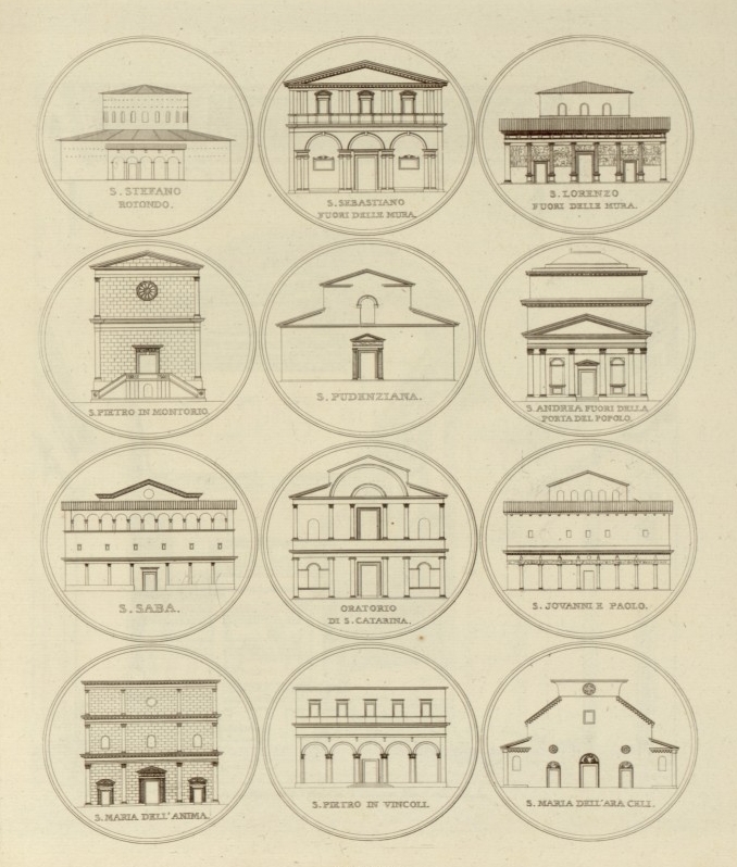 Roman building sketches