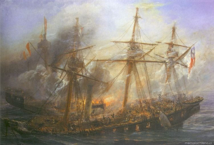 [Combate+Naval+de+Iquique+en+1879,+cuadro+de+Thomas+Somerscales.jpg]