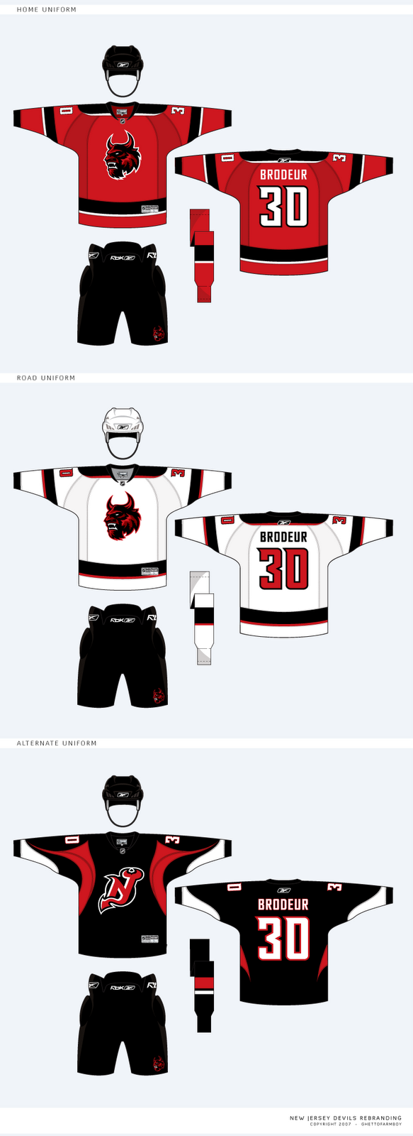 New Jersey Devils Alternate Uniform Concept